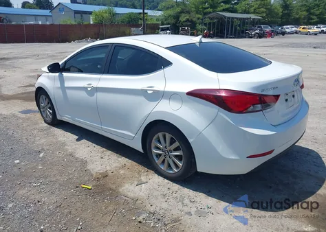 2015 Hyundai Elantra Se from USA, damaged, VIN 5NPDH4AEXFH570837